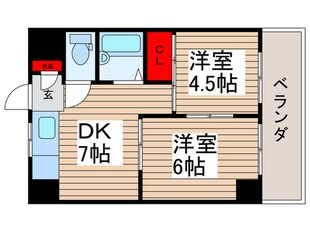 ハイツ西大島の物件間取画像